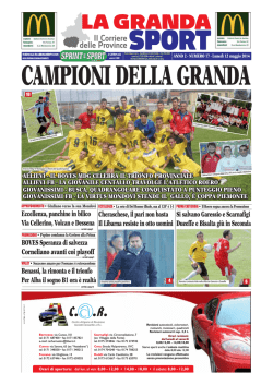 N&deg; 17 BIS &ndash; La Granda Sport del 12/05/2014