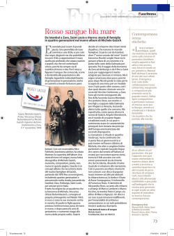 Rosso sangue blu mare