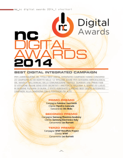 NC DIGITAL AWARDS 2014 Tabellone finale