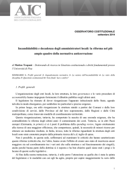 la riforma nel pi&ugrave; ampio quadro della normativa