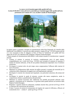 Nota tecnica di Arpa RN del 4.6.2014