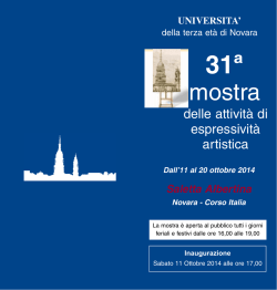mostra - Università della Terza Età di Novara