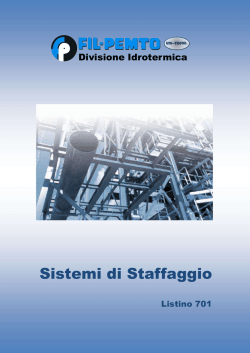 listino sistemi di staffaggio - Azienda FIL