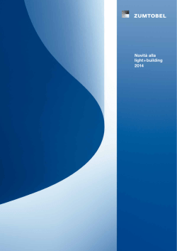 Novit&agrave; alla light+building 2014