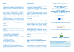 Corso ACAT - Sensibilizzazione problemi alcolcorrelati