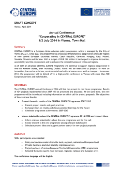 Experiences from the 1st Application Round
