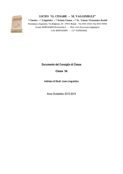 classe 5A - Liceo Classico Psicopedagogico Cesare Valgimigli