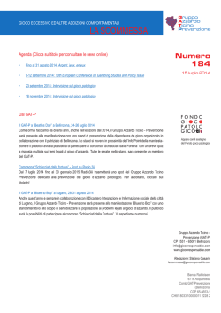 La Scommessa - Luglio 2014