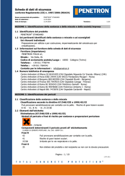 Scheda di dati di sicurezza
