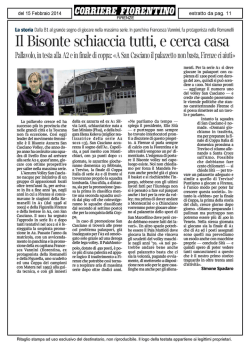 Il Bisonte schiaccia tutti, e cerca casa