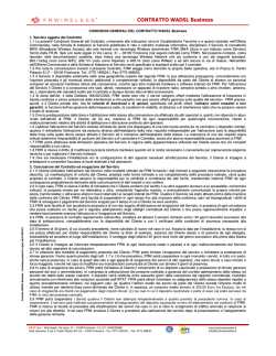 CONTRATTO WADSL Business - Frosinone Wireless Spa