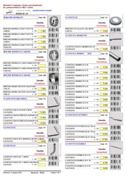 Listini canotti di scarico