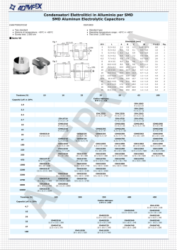 Condensatori Elettrolitici in Alluminio per SMD SMD