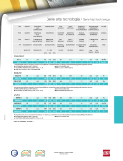 scheda tecnica - Olmo Giuseppe SpA