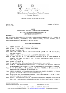 decreto 24 mesi ATA 2014 assistente amministrativo