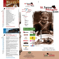 Programma Sarnar Morgreti Essn 2014