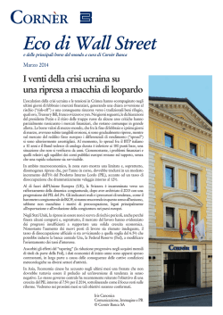 Eco di Wall Street