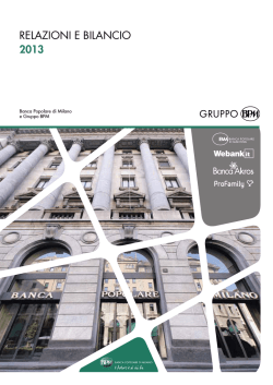 RELAZIONI E BILANCIO 2013