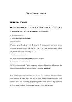 Diritto Internazionale