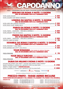 CAPODANNO - Assodipendenti