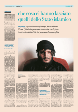 che cosa ci hanno lasciato quelli dello Stato islamico