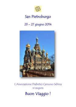Brochure del Tour a San Pietroburgo