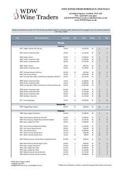 FINE WINES FROM BORDEAUX AND ITALY