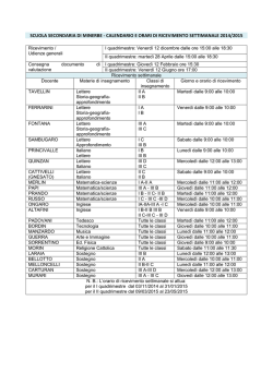 SCUOLA SECONDARIA DI MINERBE