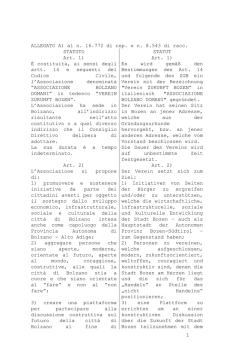 STATUT zum downloaden - Zukunft Bozen / Bolzano domani