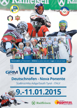 Weltcup 2015 Deutschnofen/Nova Ponente 1