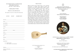 MAURIZIO PRATOLA - Conservatorio di Musica "Alfredo Casella"