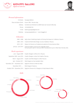 Get my CV - Giuseppe Ballone