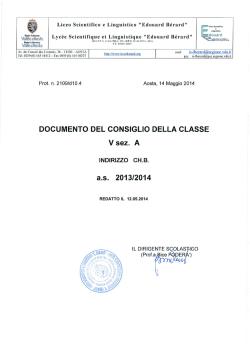 5A CHB - Liceo Scientifico Berard