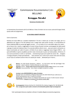 La via degli aggetti rocciosi