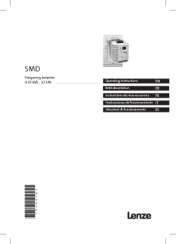 Operating Instructions ESMDL__smd frequency inverter
