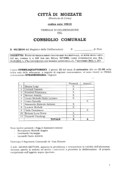 piano di riequilibrio finanziario relazione