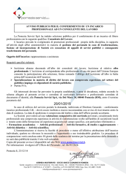 Avviso Cdl - pomeziaservizi.it