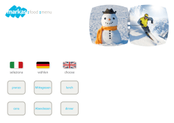 Men&ugrave; attuale | Bolzano e Bressanone