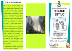 centro estivo 2014 - Comune di Noventa di Piave