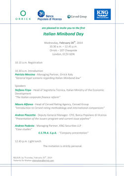 Italian Minibond Day