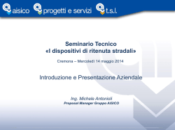 Presentazione seminario Centro Padane