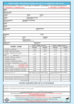 MODULO ISCRIZIONE 2014 - Gruppo Cinofilo Cagliaritano