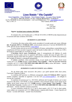 circolare iscrizioni 201516 - "Vito Capialbi" Vibo Valentia