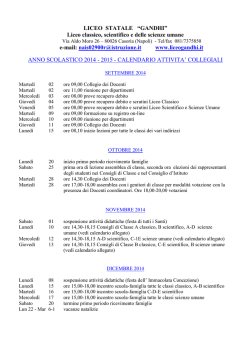 piano delle attivita