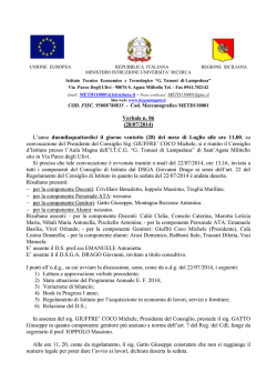 Verbale n. 2014_06 - ITET Statale "G. Tomasi di Lampedusa"