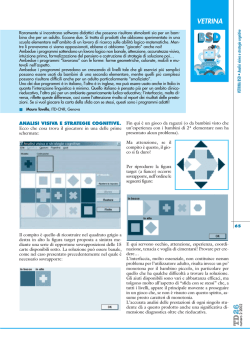 Analisi Visiva e Strategie Cognitive - TD Tecnologie Didattiche