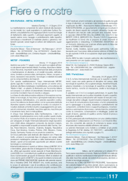 Galvanotecnica e nuove finiture