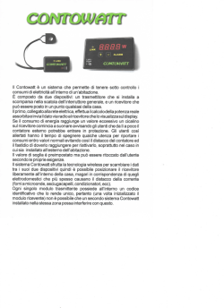 II Contowatt &egrave; un sistema che permette di tenere sotto