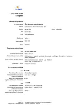 Curriculum Vitae Europass