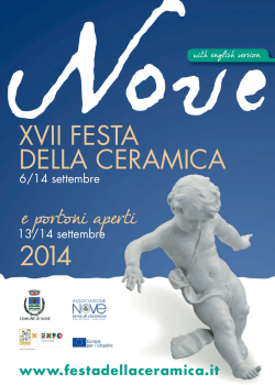 programma FESTA CERAMICA-PORTONI